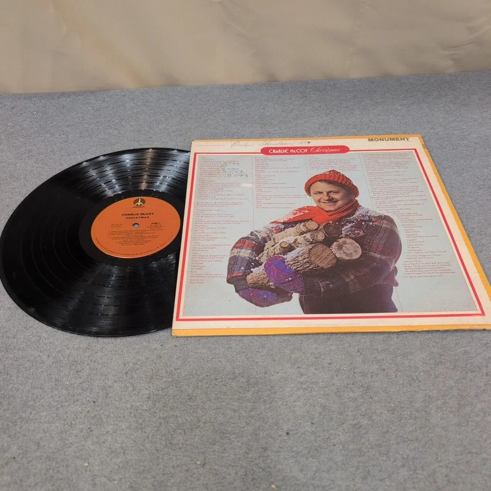 Charlie McCoy Christmas Vinyl LP Monument Records ZX 33176 Harmonica Holiday - Picture 2 of 2